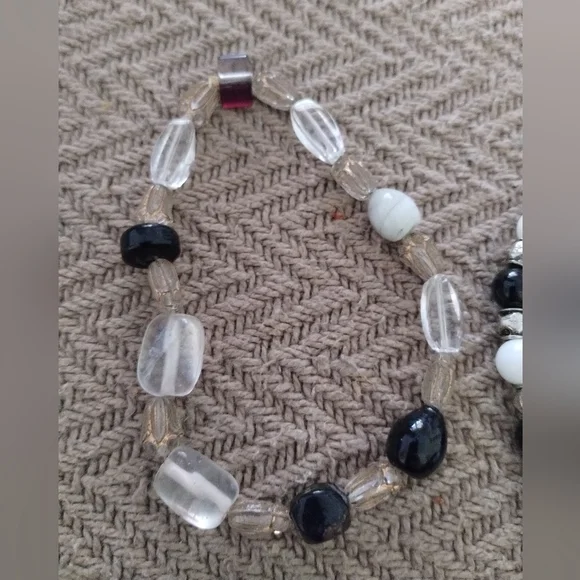 SALE: Set of Elegant Pre-Owned Stretchy Costume Jewelry Bracelets - Picture 2 of 4